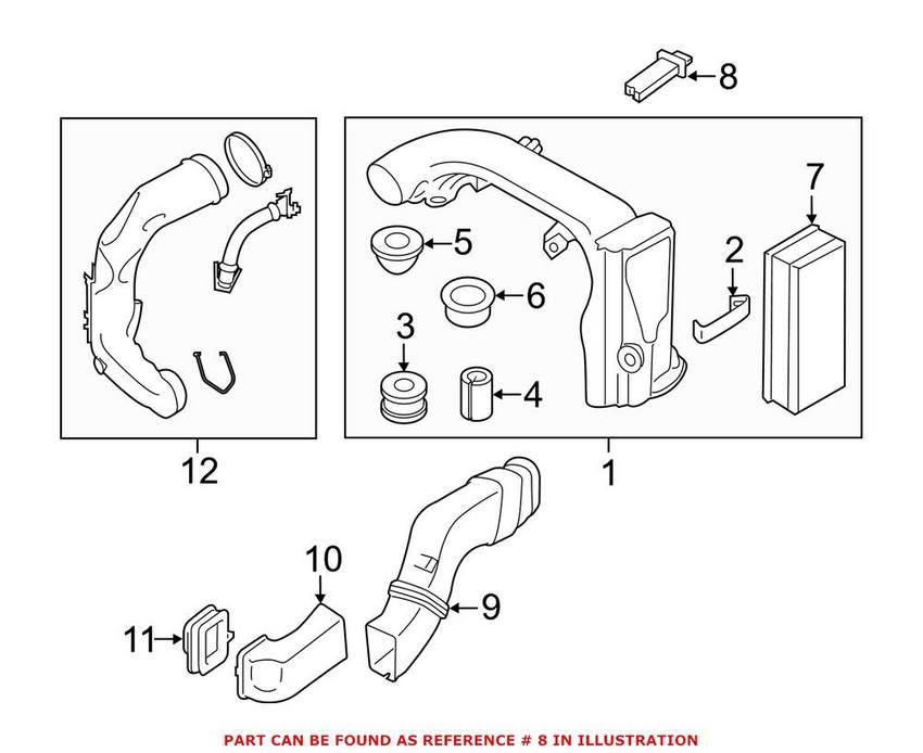 BMW Mass Air Flow Sensor 13627804150